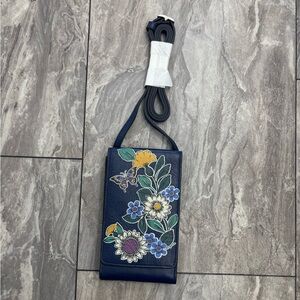 Brighton Botanical phone organizer bag
